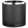 VEVOR Smokeless Fire Pit Stove Bonfire 15.8 in Dia Wood Burning Stainless Steel