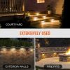 VEVOR LED Hardscape Lighting, 6.8 Inch Retaining Wall Lights, 3W 12V-24V AC/DC Low Voltage Paver Light, IP68 Waterproof Outdoor Step Lights
