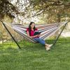 Portable Cotton Hammock with Metal Stand and Carry Case