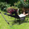 Portable Camping Foldable Hammock with Stand and Carry Case