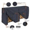Black Outdoor Firewood Rack Cover