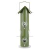 Outdoor Patio Garden 6-Perch Metal Tube Bird Feeder