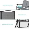 2 Seater Mesh Patio Loveseat Swing Glider Rocker with Armrests