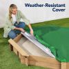 Outdoor Kid's Octagonal Sandbox in Wood Finish