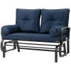 Outdoor Garden Patio Rocking Glider Chair Loveseat with Cushions
