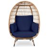 Oversized Patio Lounger Indoor/Outdoor Wicker Rattan Egg Chair
