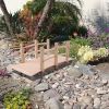 Outdoor Solid Wood 5-Ft Garden Bridge in Wood Finish
