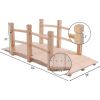 Outdoor Solid Wood 5-Ft Garden Bridge in Wood Finish