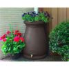 65 Gallon Plastic Urn Rain Barrel with Planter Top