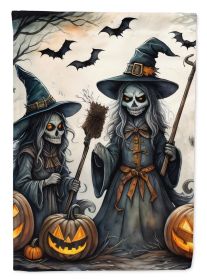 Halloween Garden Flag Mailbox Flag Decorative Yard Flag Banner Outside Patio Artwork Yard Flower Beds, Garden Size, Multicolor (Option: Witches Spooky)