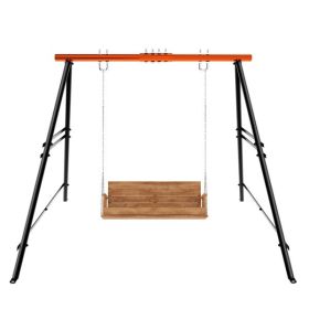 Swing Sets for Backyard, Outdoor Porch Swing Frame, Hammock Chair Stand Only, Max Load 550Lbs A-Frame Swing Stand, Swing Set for Patio, Playgroun (Color: as picture)