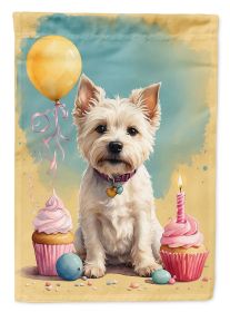 Happy Birthday Garden Flag Mailbox Flag Decorative Yard Flag Banner Outside Patio Artwork Yard Flower Beds, Garden Size, Multicolor (Option: Westie)
