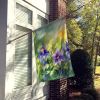 Colorado Rocky Mountain Columbine in Watercolor House Flag Large Porch Sleeve Pole Decorative Outside Yard Banner Artwork Wall Hanging, Polyester