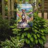 Pit Bull Terrier Spring Path Garden Flag Mailbox Flag Decorative Yard Flag Banner Outside Patio Artwork Yard Flower Beds, Garden Size, Multicolor