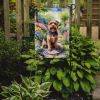 Norfolk Terrier Spring Path Garden Flag Mailbox Flag Decorative Yard Flag Banner Outside Patio Artwork Yard Flower Beds, Garden Size, Multicolor