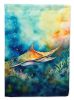 Sting Ray House Flag Large Porch Sleeve Pole Decorative Outside Yard Banner Artwork Wall Hanging, Polyester, House Size, Multicolor