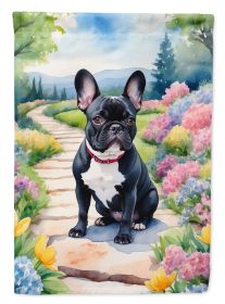 French Bulldog Spring Path Garden Flag Mailbox Flag Decorative Yard Flag Banner Outside Patio Artwork Yard Flower Beds, Garden Size, Multicolor (Default: Default)