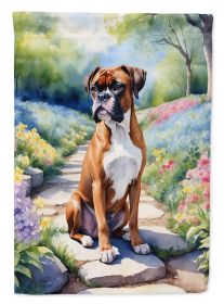 Boxer Spring Path Garden Flag Mailbox Flag Decorative Yard Flag Banner Outside Patio Artwork Yard Flower Beds, Garden Size, Multicolor (Default: Default)