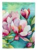 Louisiana Magnolias in Watercolor House Flag Large Porch Sleeve Pole Decorative Outside Yard Banner Artwork Wall Hanging, Polyester, House Size