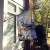 Blue Heron House Flag Large Porch Sleeve Pole Decorative Outside Yard Banner Artwork Wall Hanging, Polyester, House Size, Multicolor