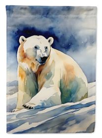 Polar Bear House Flag Large Porch Sleeve Pole Decorative Outside Yard Banner Artwork Wall Hanging, Polyester, House Size, Multicolor (Default: Default)