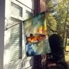 Brown Trout House Flag Large Porch Sleeve Pole Decorative Outside Yard Banner Artwork Wall Hanging, Polyester, House Size, Multicolor