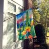 Arizona Saguaro Cactus Blossom in Watercolor House Flag Large Porch Sleeve Pole Decorative Outside Yard Banner Artwork Wall Hanging, Polyester