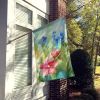 Alaska Forget-me-nots in Watercolor House Flag Large Porch Sleeve Pole Decorative Outside Yard Banner Artwork Wall Hanging, Polyester, House Size