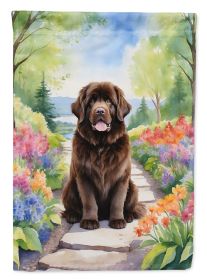 Newfoundland Spring Path Garden Flag Mailbox Flag Decorative Yard Flag Banner Outside Patio Artwork Yard Flower Beds, Garden Size, Multicolor (Default: Default)