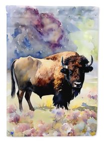 American Bison House Flag Large Porch Sleeve Pole Decorative Outside Yard Banner Artwork Wall Hanging, Polyester, House Size, Multicolor (Default: Default)