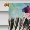 Zebra House Flag Large Porch Sleeve Pole Decorative Outside Yard Banner Artwork Wall Hanging, Polyester, House Size, Multicolor