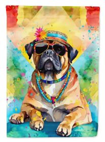 Cane Corso Hippie Dawg House Flag Large Porch Sleeve Pole Decorative Outside Yard Banner Artwork Wall Hanging, Polyester, House Size, Multicolor (Default: Default)