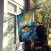 Smallmouth Bass House Flag Large Porch Sleeve Pole Decorative Outside Yard Banner Artwork Wall Hanging, Polyester, House Size, Multicolor