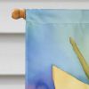 New Mexico Yucca Flower in Watercolor House Flag Large Porch Sleeve Pole Decorative Outside Yard Banner Artwork Wall Hanging, Polyester, House Size
