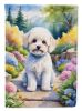 Maltipoo Spring Path Garden Flag Mailbox Flag Decorative Yard Flag Banner Outside Patio Artwork Yard Flower Beds, Garden Size, Multicolor