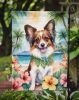 Papillon Luau Garden Flag Mailbox Flag Decorative Yard Flag Banner Outside Patio Artwork Yard Flower Beds, Garden Size, Multicolor