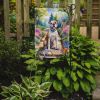 American Bulldog Spring Garden Garden Flag Mailbox Flag Decorative Yard Flag Banner Outside Patio Artwork Yard Flower Beds, Garden Size, Multicolor