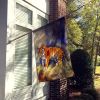 Bengal Tiger House Flag Large Porch Sleeve Pole Decorative Outside Yard Banner Artwork Wall Hanging, Polyester, House Size, Multicolor
