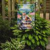 Corgi Spring Path Garden Flag Mailbox Flag Decorative Yard Flag Banner Outside Patio Artwork Yard Flower Beds, Garden Size, Multicolor