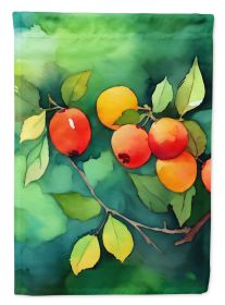 Missouri Hawthorns in Watercolor House Flag Large Porch Sleeve Pole Decorative Outside Yard Banner Artwork Wall Hanging, Polyester, House Size (Default: Default)