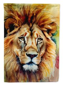 Lion House Flag Large Porch Sleeve Pole Decorative Outside Yard Banner Artwork Wall Hanging, Polyester, House Size, Multicolor (Default: Default)