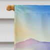 Idaho Syringa in Watercolor House Flag Large Porch Sleeve Pole Decorative Outside Yard Banner Artwork Wall Hanging, Polyester, House Size, Multicolor