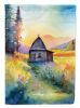 Montana Bitterroot in Watercolor House Flag Large Porch Sleeve Pole Decorative Outside Yard Banner Artwork Wall Hanging, Polyester, House Size