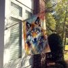 Wolves Wolf House Flag Large Porch Sleeve Pole Decorative Outside Yard Banner Artwork Wall Hanging, Polyester, House Size, Multicolor