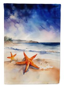 Starfish House Flag Large Porch Sleeve Pole Decorative Outside Yard Banner Artwork Wall Hanging, Polyester, House Size, Multicolor (Default: Default)