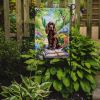 Cocker Spaniel Spring Path Garden Flag Mailbox Flag Decorative Yard Flag Banner Outside Patio Artwork Yard Flower Beds, Garden Size, Multicolor