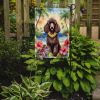 Chocolate Poodle Luau Garden Flag Mailbox Flag Decorative Yard Flag Banner Outside Patio Artwork Yard Flower Beds, Garden Size, Multicolor