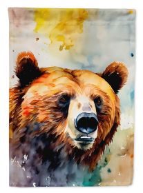 Grizzly Bear House Flag Large Porch Sleeve Pole Decorative Outside Yard Banner Artwork Wall Hanging, Polyester, House Size, Multicolor (Default: Default)