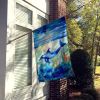 Dolphin House Flag Large Porch Sleeve Pole Decorative Outside Yard Banner Artwork Wall Hanging, Polyester, House Size, Multicolor