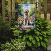 Labradoodle Spring Path Garden Flag Mailbox Flag Decorative Yard Flag Banner Outside Patio Artwork Yard Flower Beds, Garden Size, Multicolor